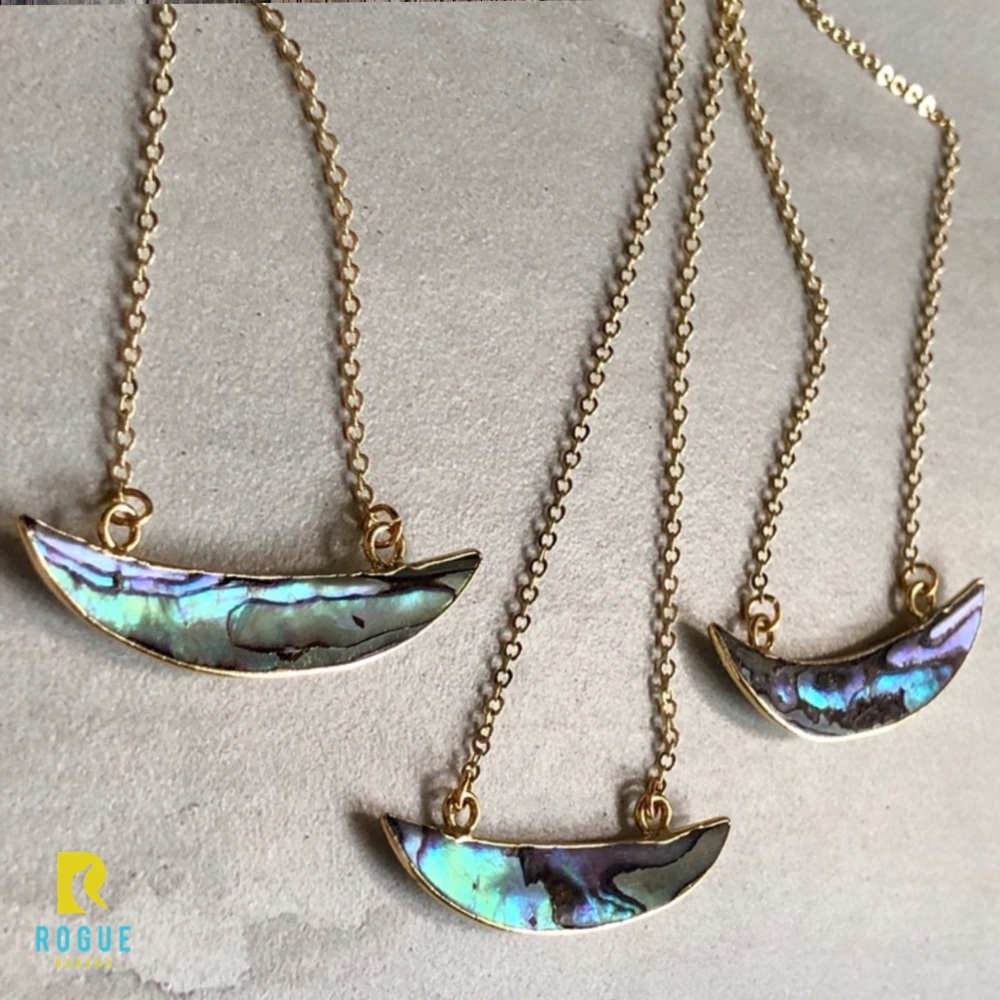 🆕14k Gold Abalone Shell Handmade Necklace!🆕